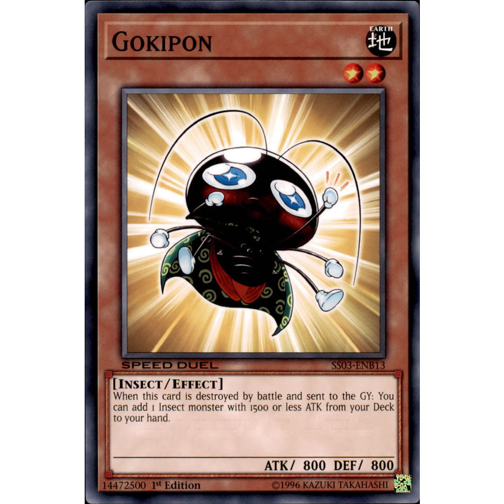 Gokipon SS03-ENB13 Yu-Gi-Oh! Card from the Speed Duel: Ultimate Predators Set