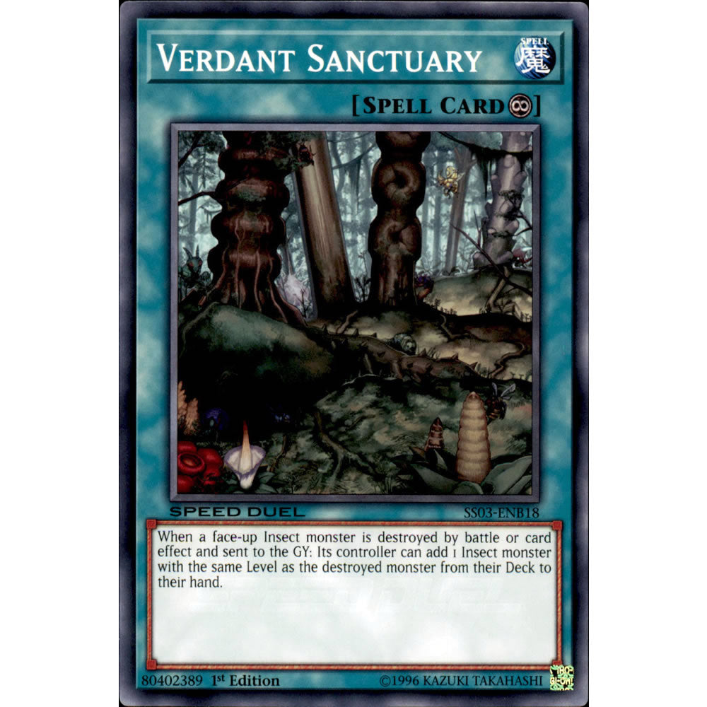 Verdant Sanctuary SS03-ENB18 Yu-Gi-Oh! Card from the Speed Duel: Ultimate Predators Set