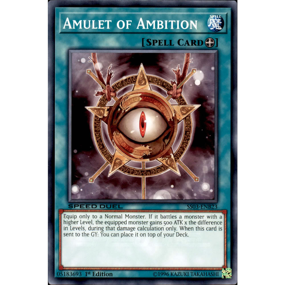 Amulet of Ambition SS03-ENB23 Yu-Gi-Oh! Card from the Speed Duel: Ultimate Predators Set