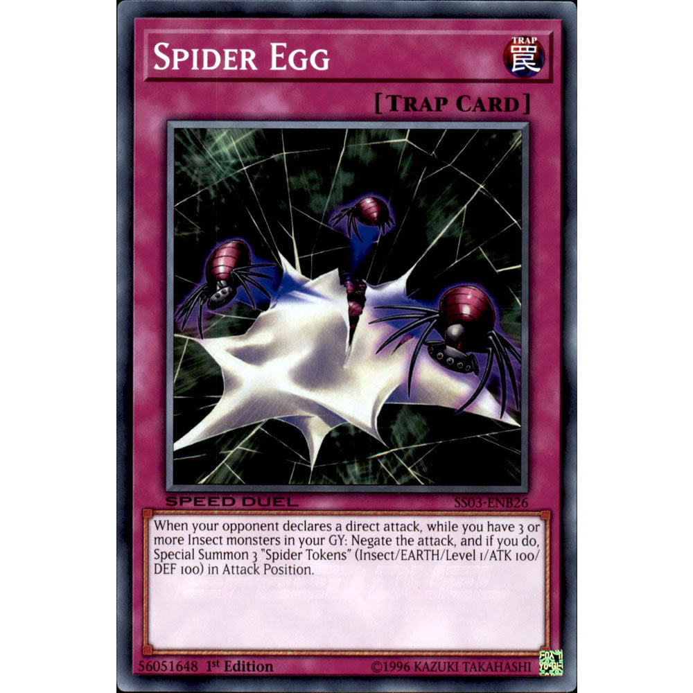 Spider Egg SS03-ENB26 Yu-Gi-Oh! Card from the Speed Duel: Ultimate Predators Set