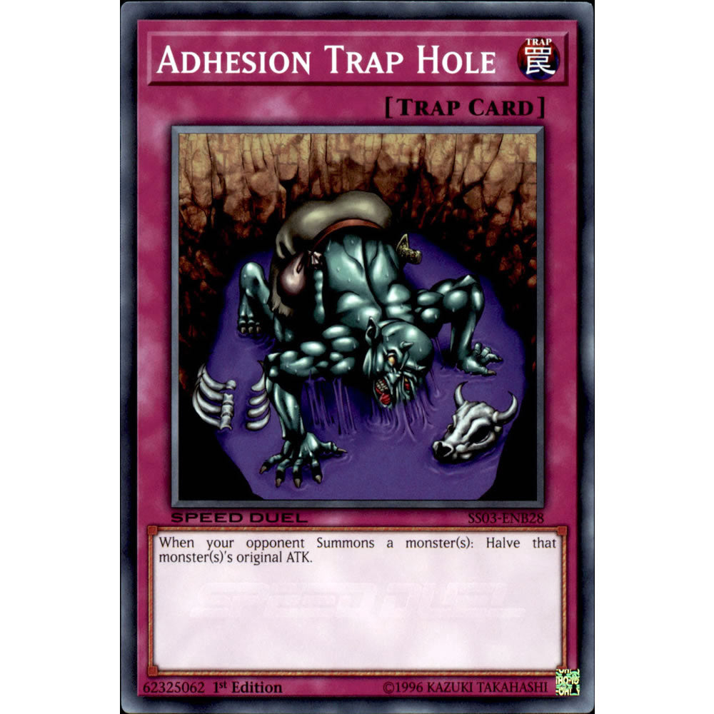 Adhesion Trap Hole SS03-ENB28 Yu-Gi-Oh! Card from the Speed Duel: Ultimate Predators Set