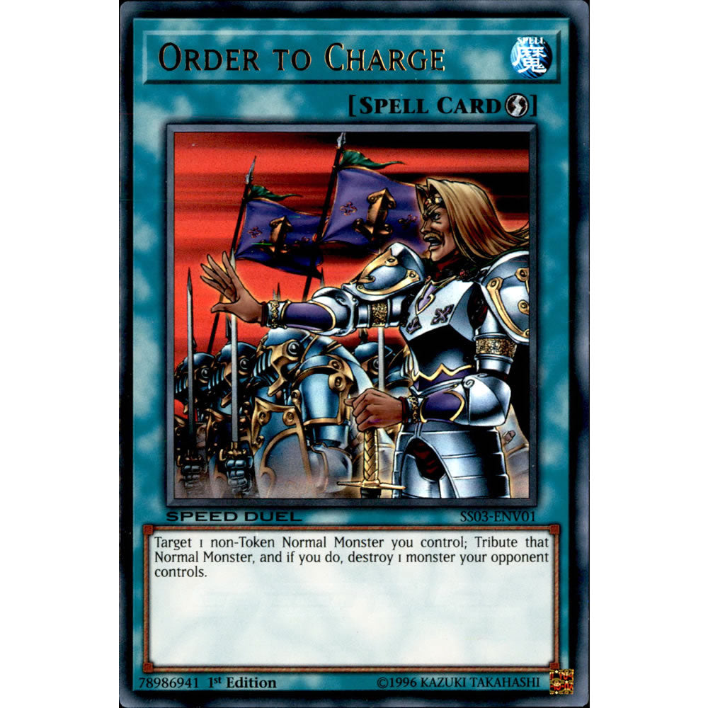 Order to Charge SS03-ENV01 Yu-Gi-Oh! Card from the Speed Duel: Ultimate Predators Set