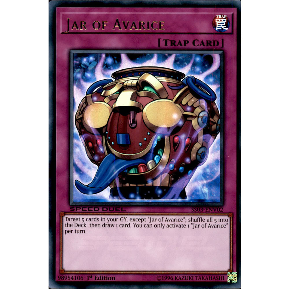 Jar of Avarice SS03-ENV02 Yu-Gi-Oh! Card from the Speed Duel: Ultimate Predators Set
