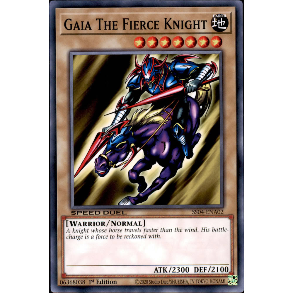 Gaia The Fierce Knight SS04-ENA02 Yu-Gi-Oh! Card from the Speed Duel: Match of the Millennium Set