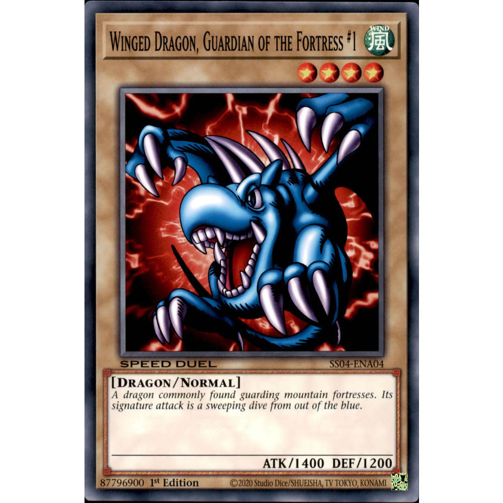 Winged Dragon, Guardian of the Fortress #1 SS04-ENA04 Yu-Gi-Oh! Card from the Speed Duel: Match of the Millennium Set