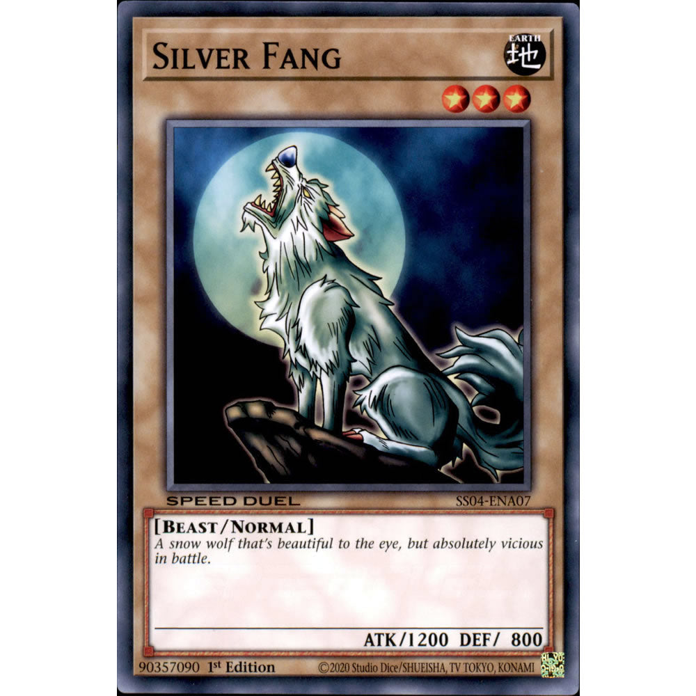 Silver Fang SS04-ENA07 Yu-Gi-Oh! Card from the Speed Duel: Match of the Millennium Set