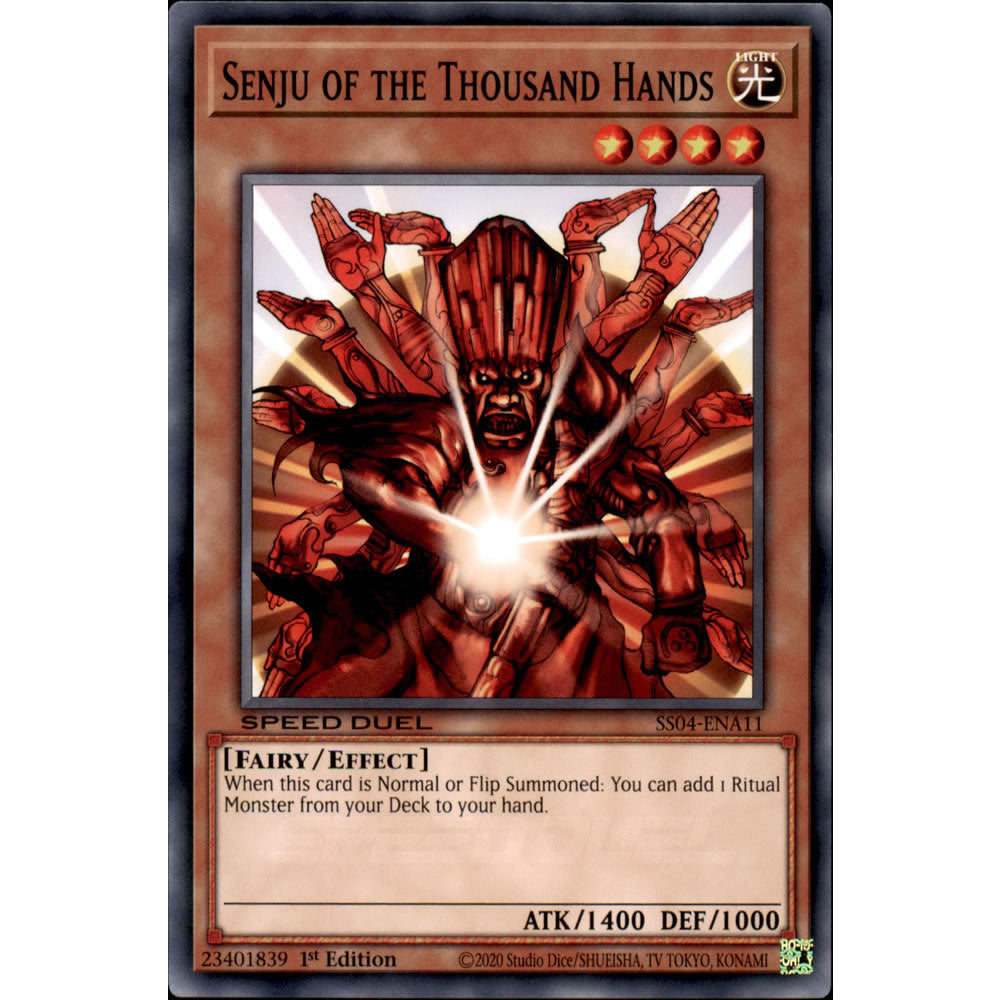 Senju of the Thousand Hands SS04-ENA11 Yu-Gi-Oh! Card from the Speed Duel: Match of the Millennium Set