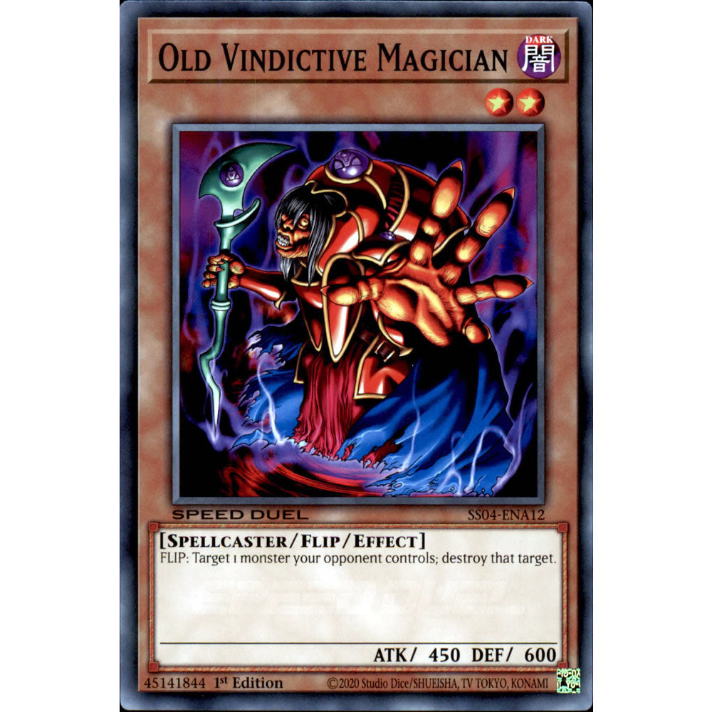 Old Vindictive Magician SS04-ENA12 Yu-Gi-Oh! Card from the Speed Duel: Match of the Millennium Set