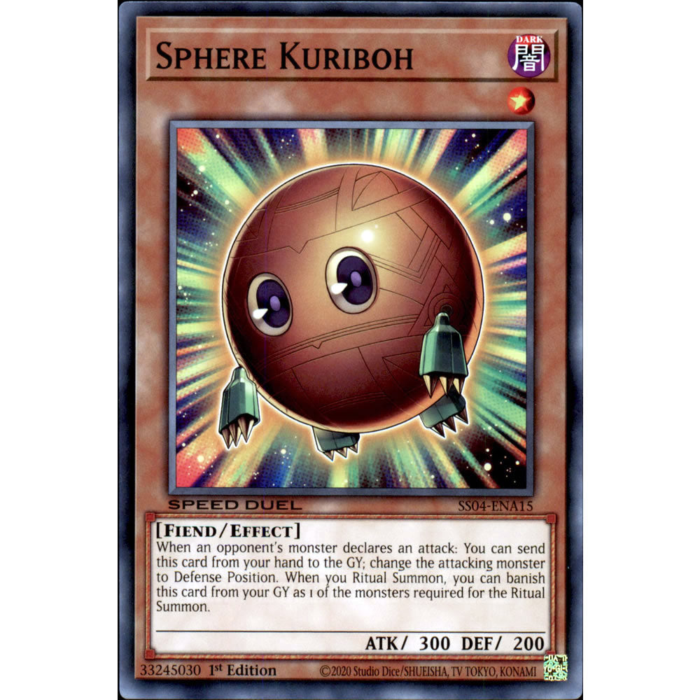Sphere Kuriboh SS04-ENA15 Yu-Gi-Oh! Card from the Speed Duel: Match of the Millennium Set