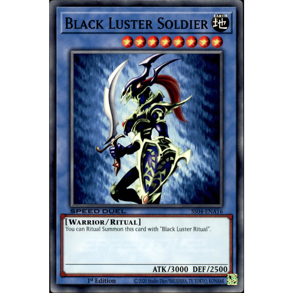 Black Luster Soldier SS04-ENA16 Yu-Gi-Oh! Card from the Speed Duel: Match of the Millennium Set