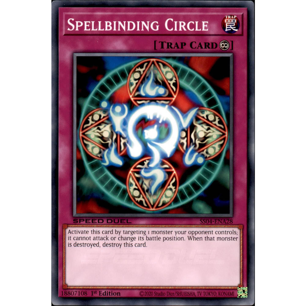 Spellbinding Circle SS04-ENA28 Yu-Gi-Oh! Card from the Speed Duel: Match of the Millennium Set
