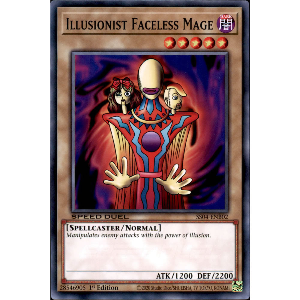 Illusionist Faceless Mage SS04-ENB02 Yu-Gi-Oh! Card from the Speed Duel: Match of the Millennium Set