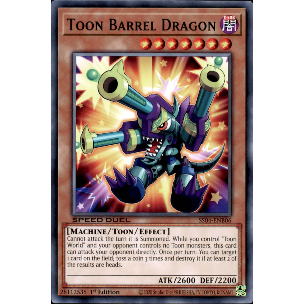 Toon Barrel Dragon SS04-ENB06 Yu-Gi-Oh! Card from the Speed Duel: Match of the Millennium Set