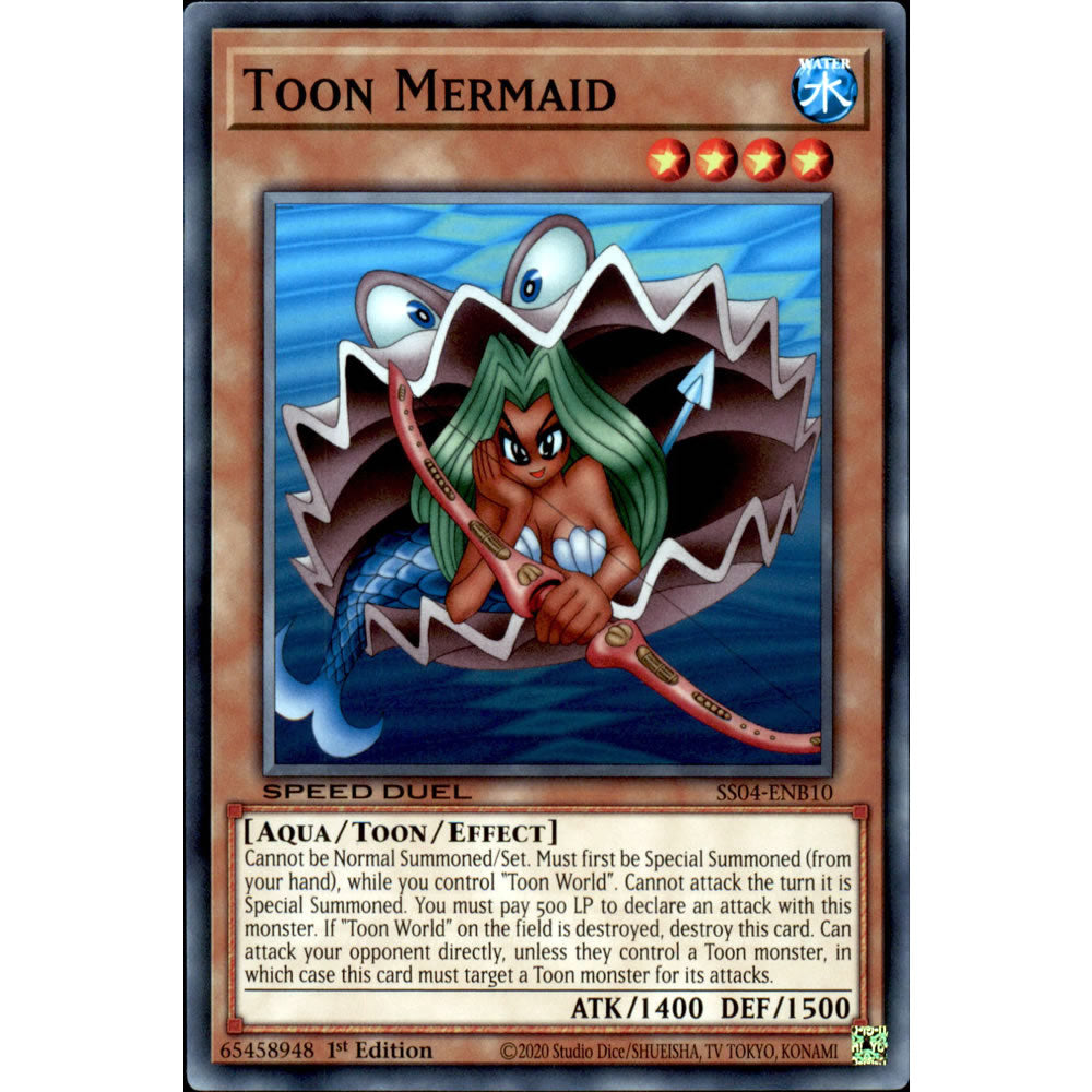 Toon Mermaid SS04-ENB10 Yu-Gi-Oh! Card from the Speed Duel: Match of the Millennium Set