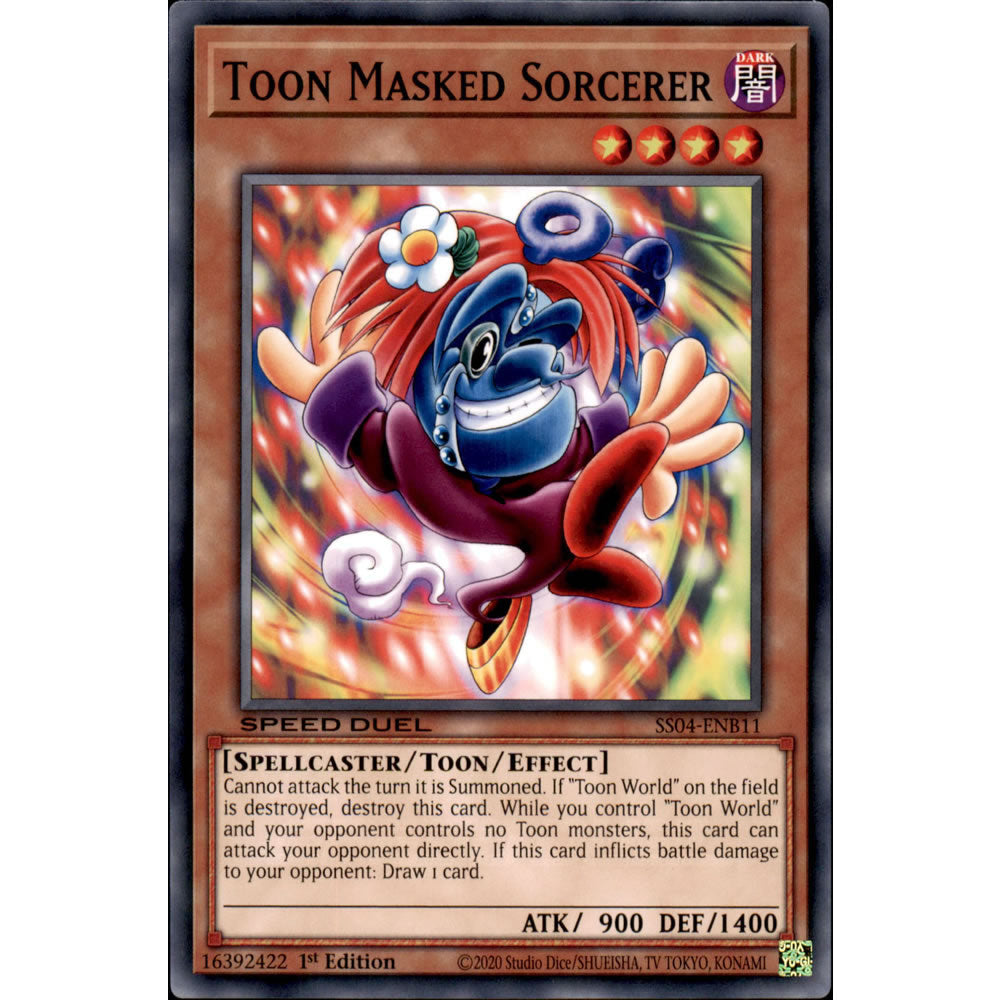 Toon Masked Sorcerer SS04-ENB11 Yu-Gi-Oh! Card from the Speed Duel: Match of the Millennium Set