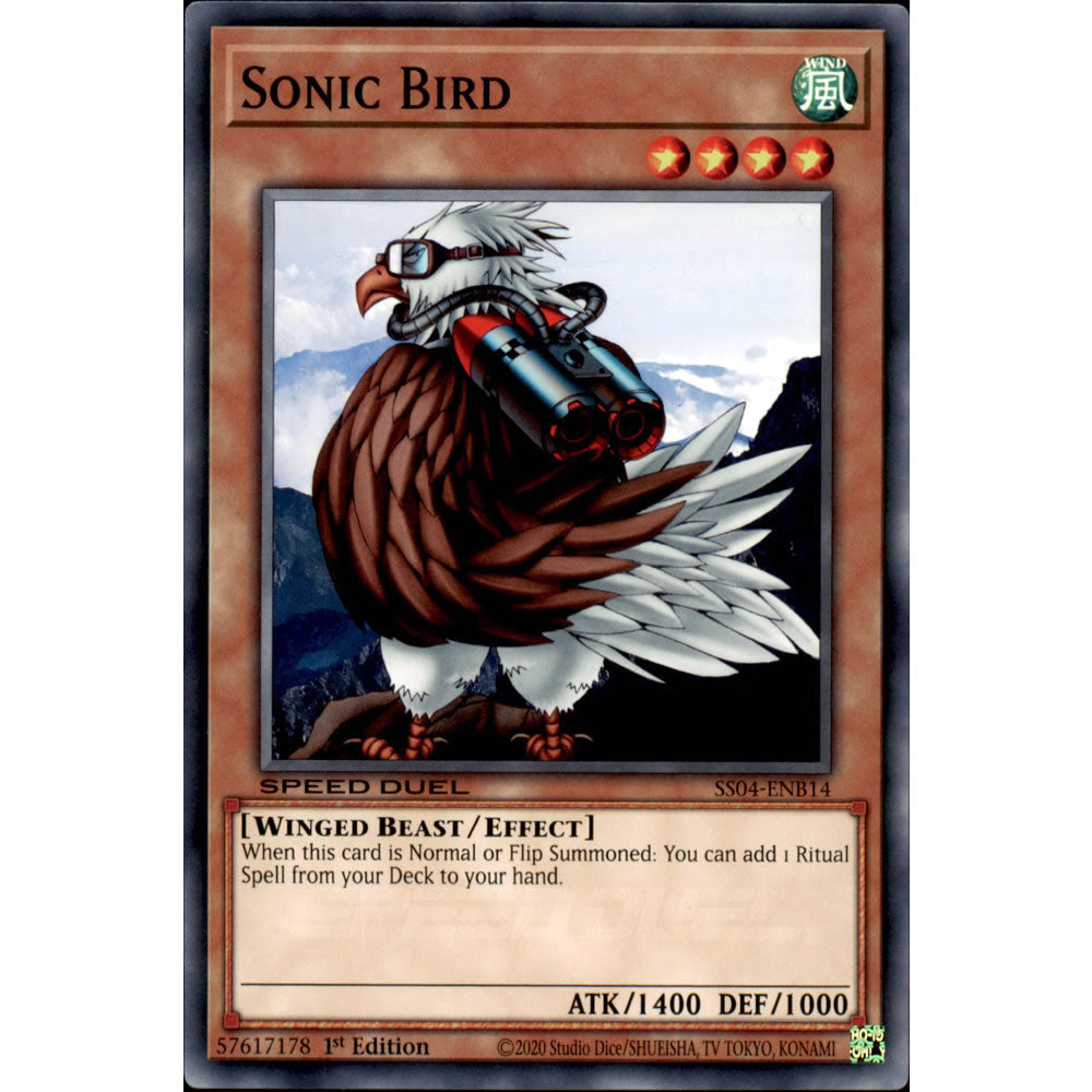 Sonic Bird SS04-ENB14 Yu-Gi-Oh! Card from the Speed Duel: Match of the Millennium Set