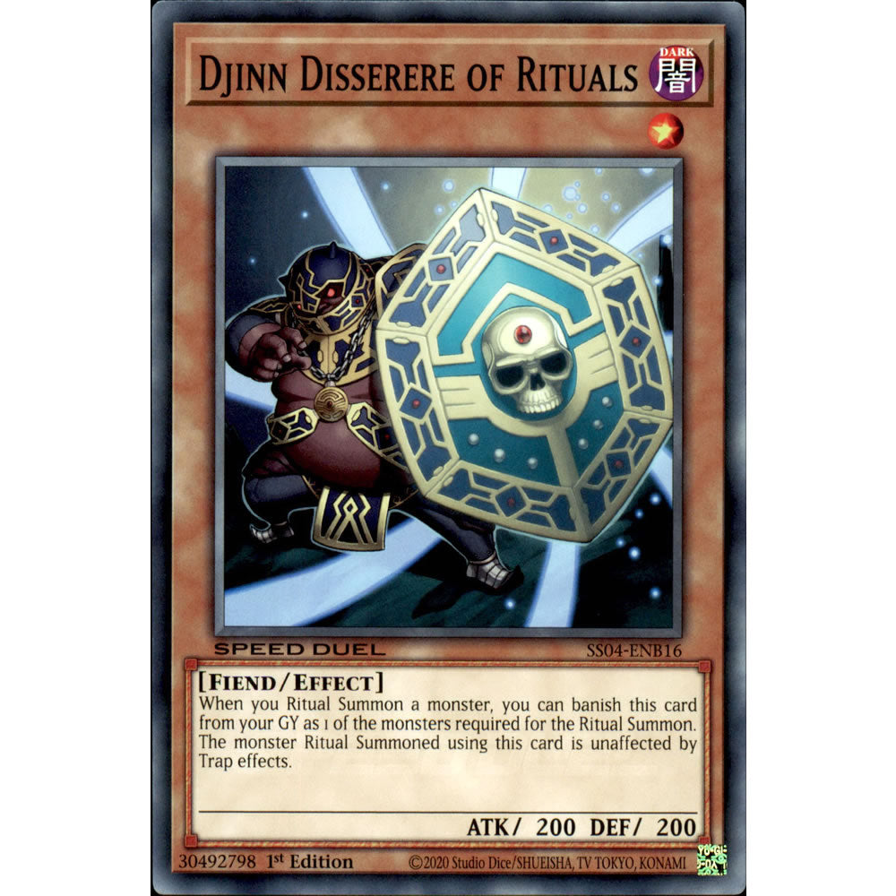 Djinn Disserere of Rituals SS04-ENB16 Yu-Gi-Oh! Card from the Speed Duel: Match of the Millennium Set