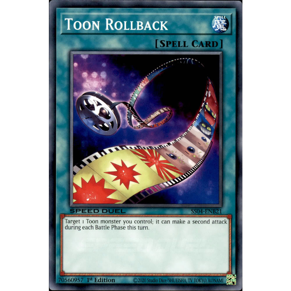 Toon Rollback SS04-ENB21 Yu-Gi-Oh! Card from the Speed Duel: Match of the Millennium Set