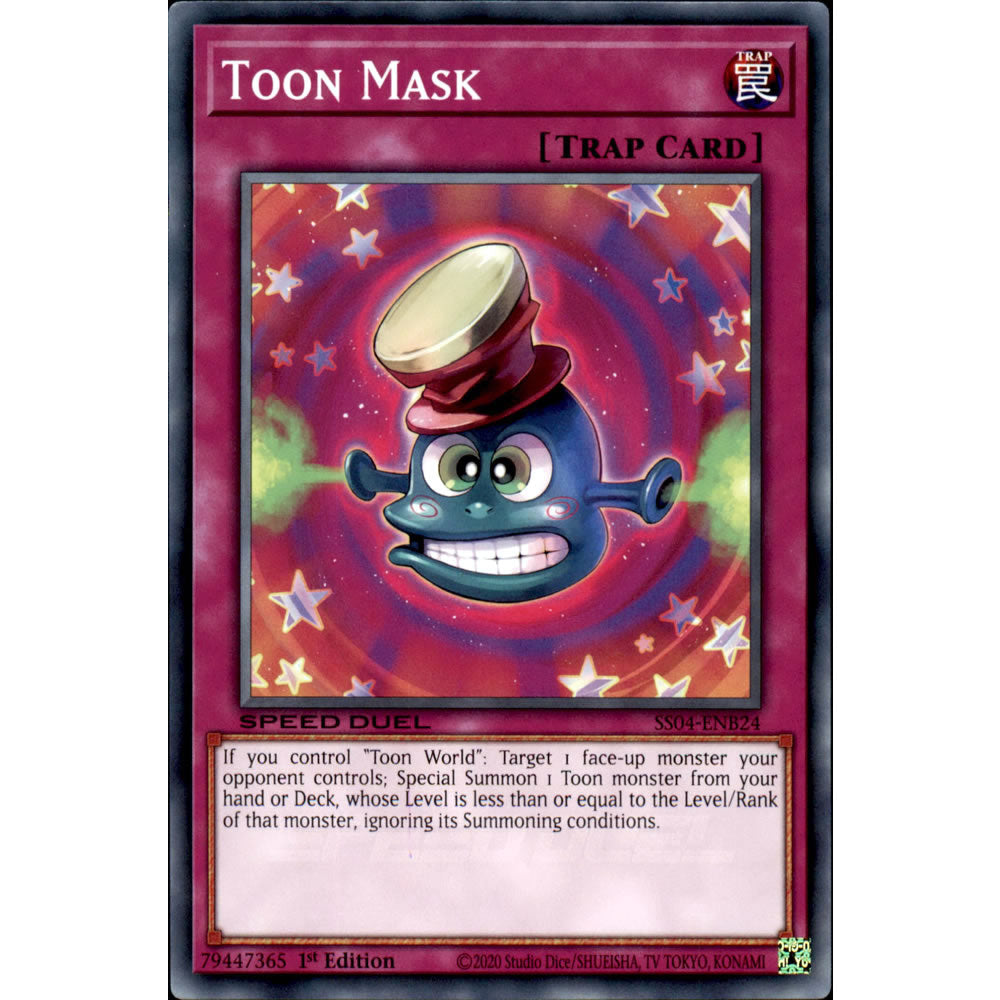 Toon Mask SS04-ENB24 Yu-Gi-Oh! Card from the Speed Duel: Match of the Millennium Set