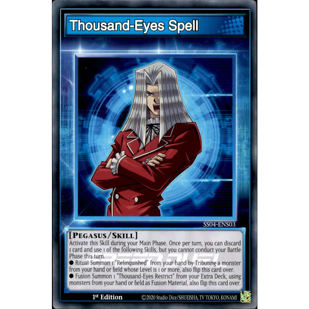 Thousand-Eyes Spell SS04-ENS03 Yu-Gi-Oh! Card from the Speed Duel: Match of the Millennium Set