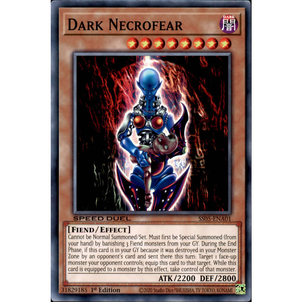 Dark Necrofear SS05-ENA01 Yu-Gi-Oh! Card from the Speed Duel: Twisted Nightmares Set