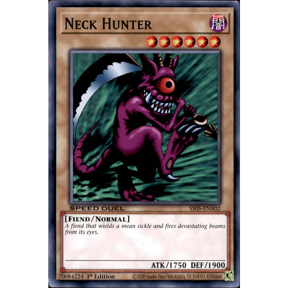 Neck Hunter SS05-ENA02 Yu-Gi-Oh! Card from the Speed Duel: Twisted Nightmares Set