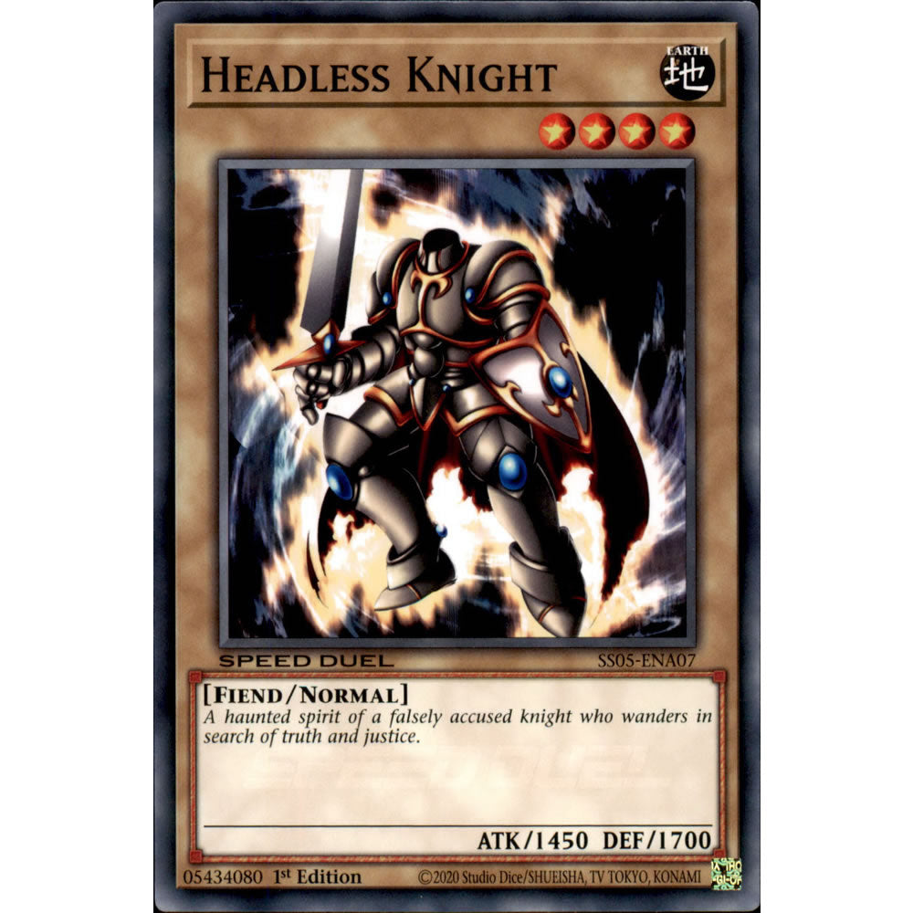 Headless Knight SS05-ENA07 Yu-Gi-Oh! Card from the Speed Duel: Twisted Nightmares Set