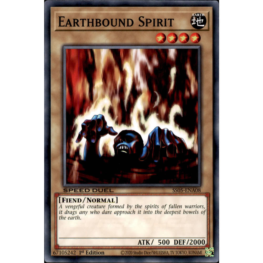 Earthbound Spirit SS05-ENA08 Yu-Gi-Oh! Card from the Speed Duel: Twisted Nightmares Set