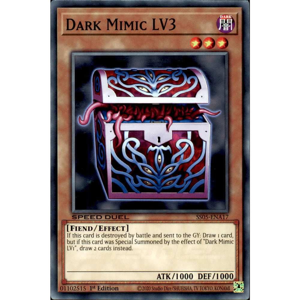 Dark Mimic LV3 SS05-ENA17 Yu-Gi-Oh! Card from the Speed Duel: Twisted Nightmares Set