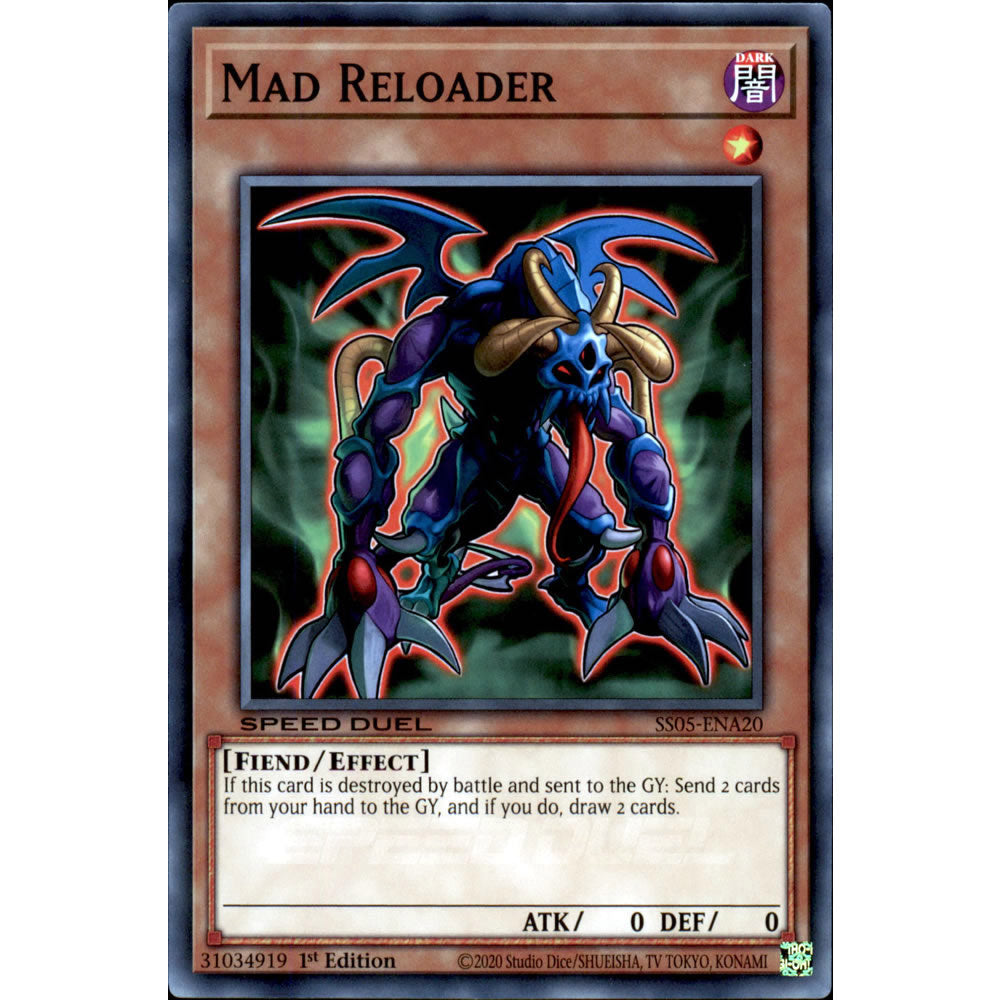 Mad Reloader SS05-ENA20 Yu-Gi-Oh! Card from the Speed Duel: Twisted Nightmares Set