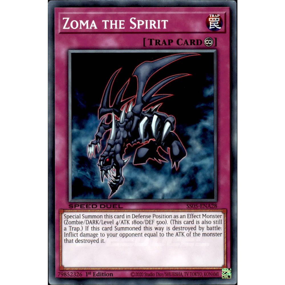 Zoma the Spirit SS05-ENA28 Yu-Gi-Oh! Card from the Speed Duel: Twisted Nightmares Set