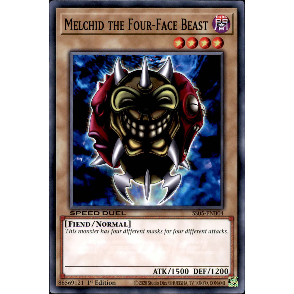 Melchid the Four-Face Beast SS05-ENB04 Yu-Gi-Oh! Card from the Speed Duel: Twisted Nightmares Set