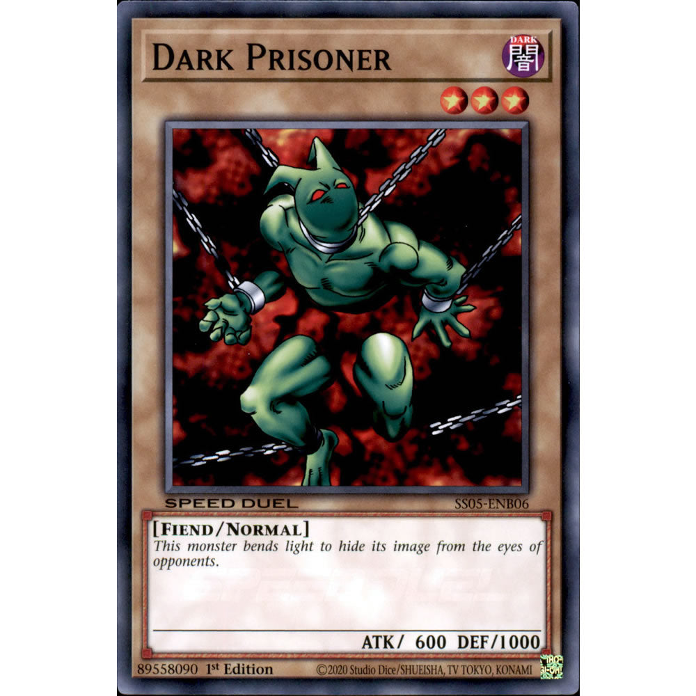 Dark Prisoner SS05-ENB06 Yu-Gi-Oh! Card from the Speed Duel: Twisted Nightmares Set
