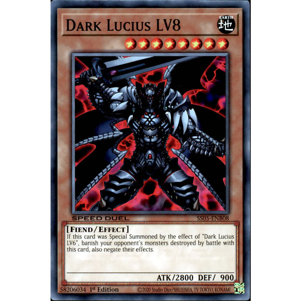 Dark Lucius LV8 SS05-ENB08 Yu-Gi-Oh! Card from the Speed Duel: Twisted Nightmares Set