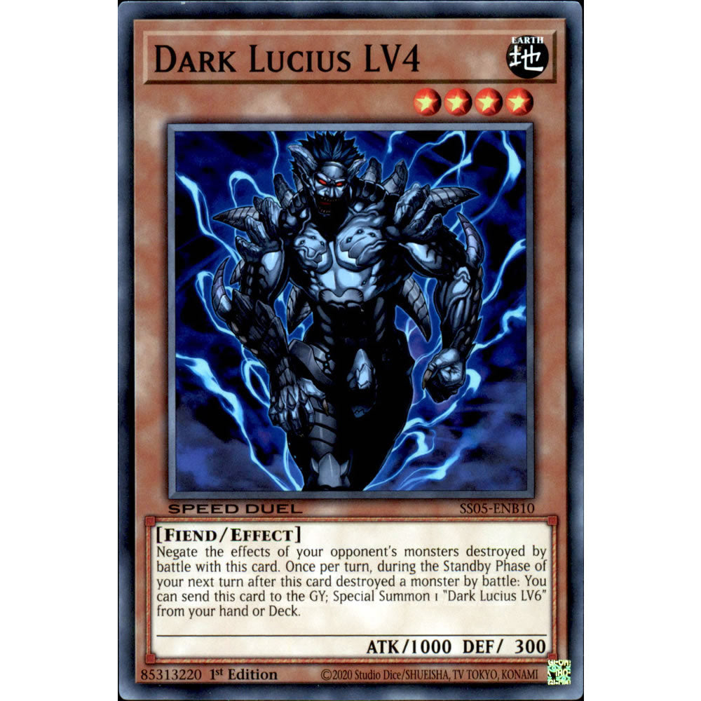Dark Lucius LV4 SS05-ENB10 Yu-Gi-Oh! Card from the Speed Duel: Twisted Nightmares Set