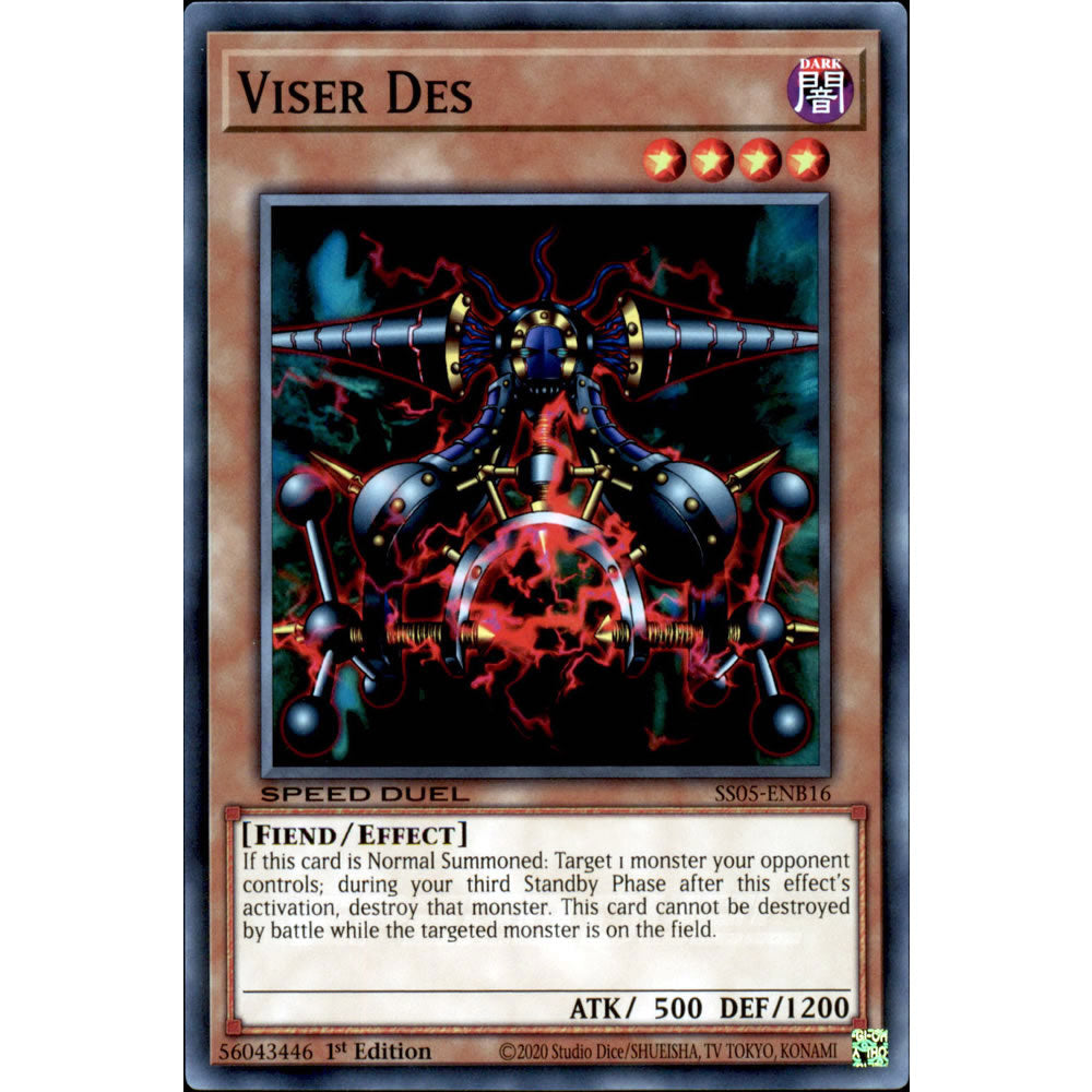 Viser Des SS05-ENB16 Yu-Gi-Oh! Card from the Speed Duel: Twisted Nightmares Set