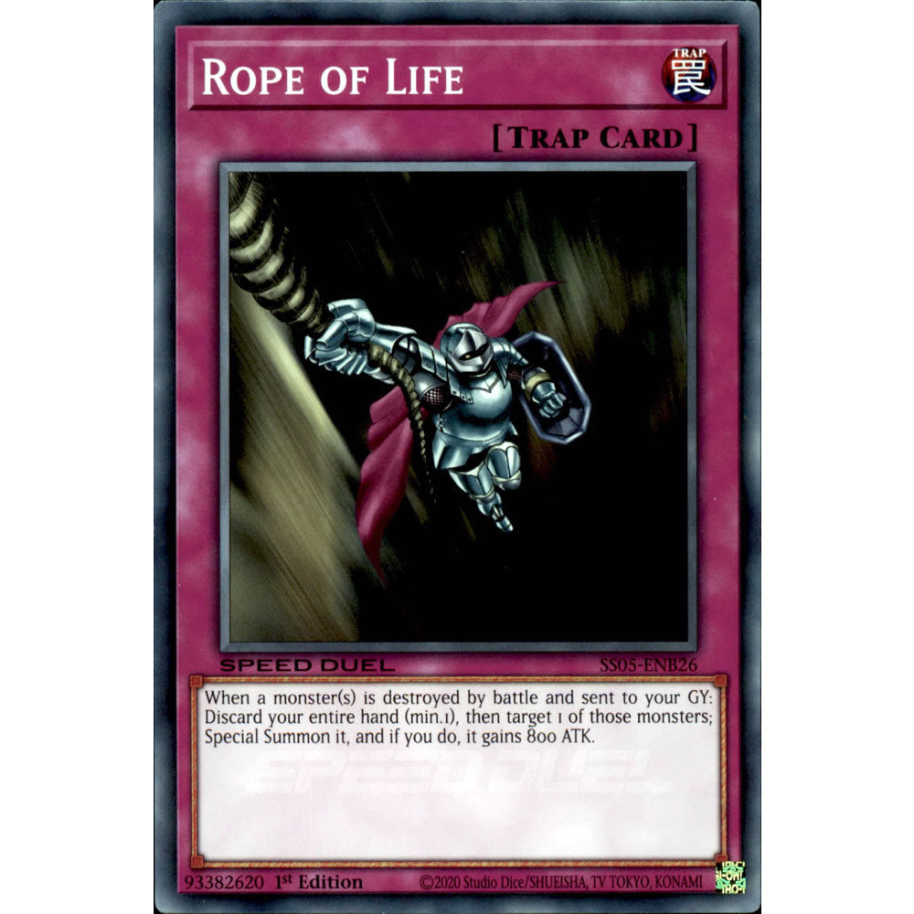 Rope of Life SS05-ENB26 Yu-Gi-Oh! Card from the Speed Duel: Twisted Nightmares Set