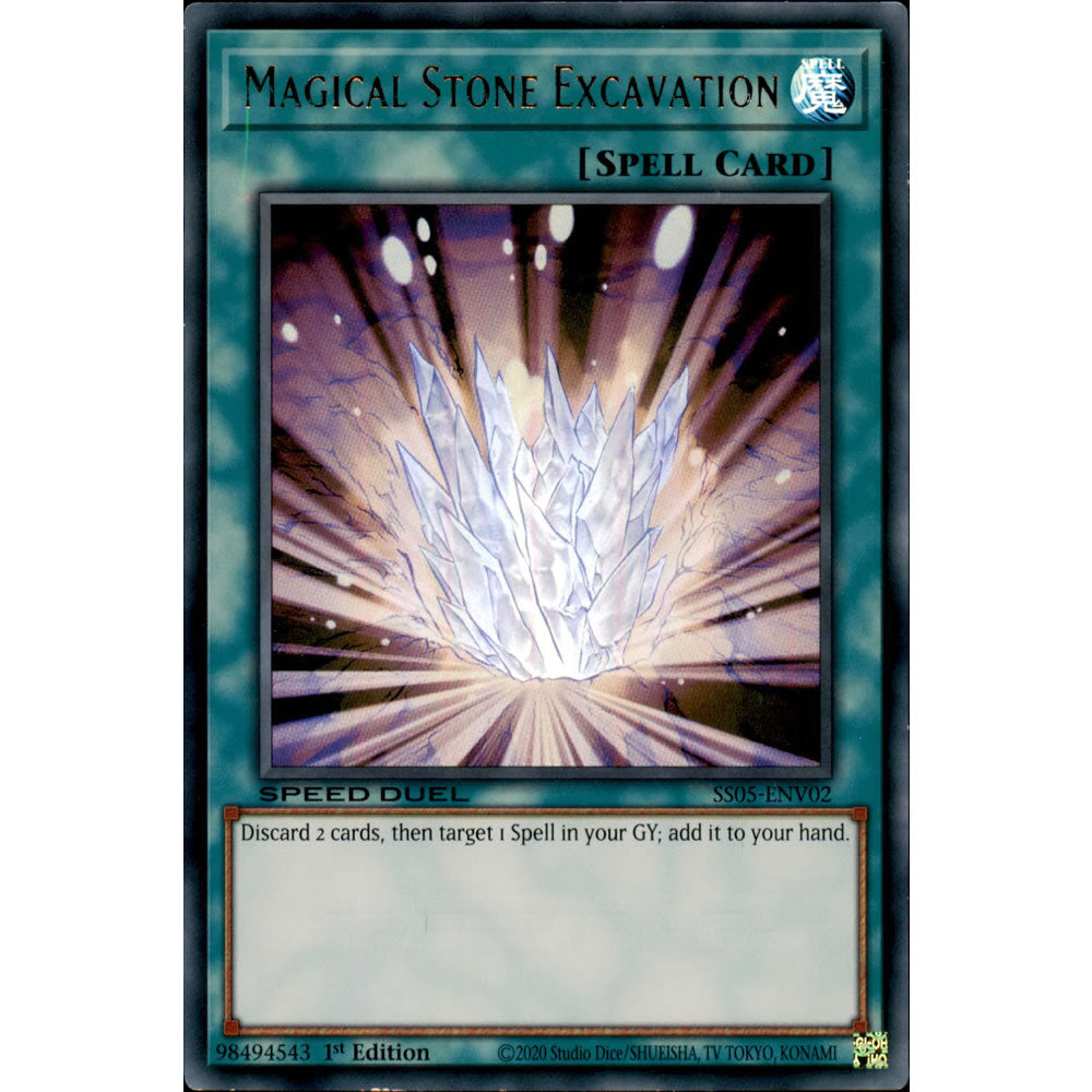 Magical Stone Excavation SS05-ENV02 Yu-Gi-Oh! Card from the Speed Duel: Twisted Nightmares Set