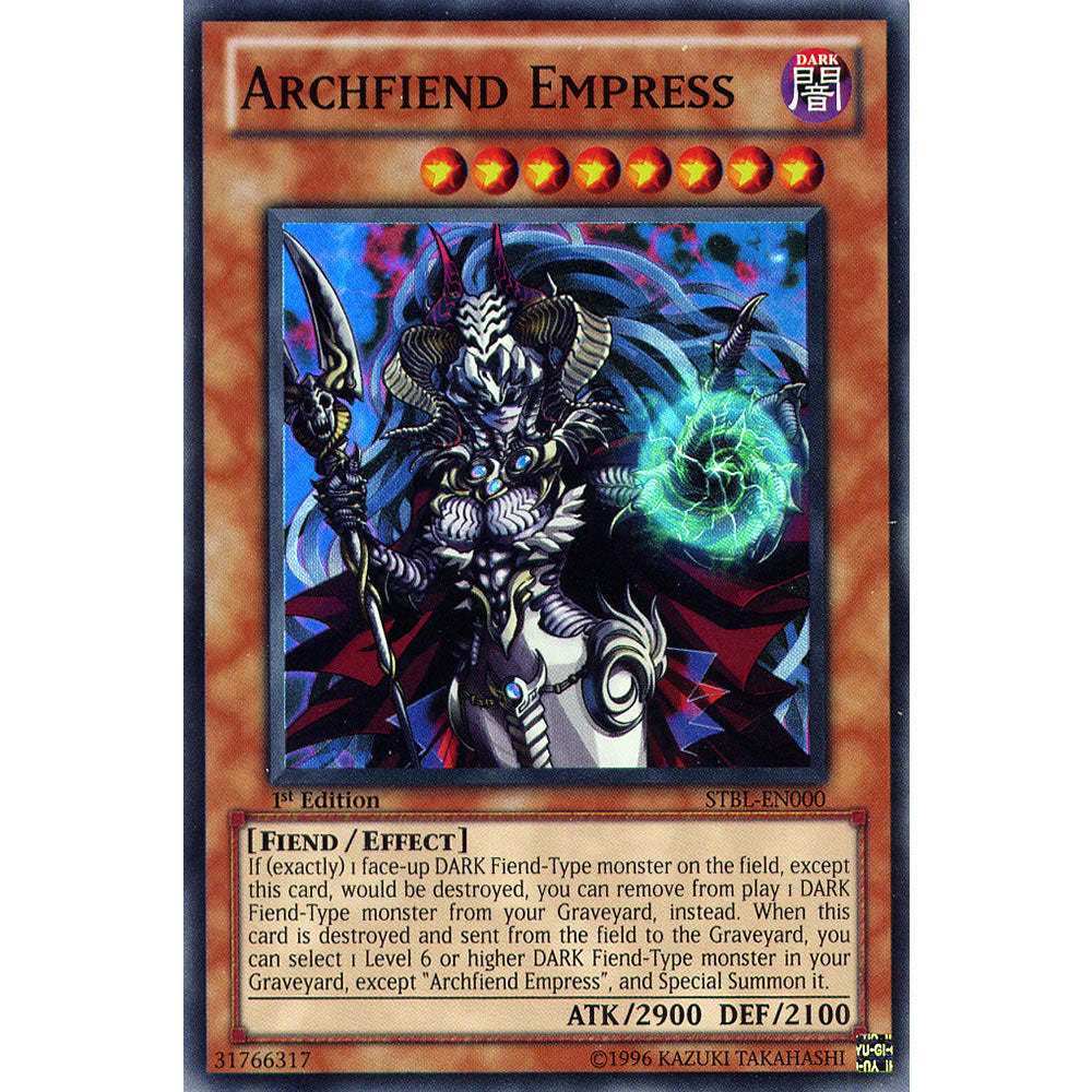 Archfiend Empress STBL-EN000 Yu-Gi-Oh! Card from the Starstrike Blast Set