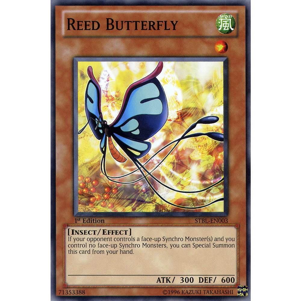 Reed Butterfly STBL-EN003 Yu-Gi-Oh! Card from the Starstrike Blast Set
