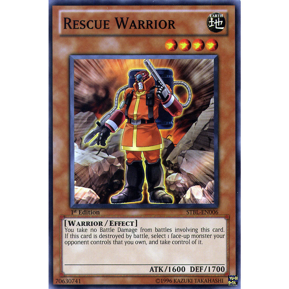 Rescue Warrior STBL-EN006 Yu-Gi-Oh! Card from the Starstrike Blast Set