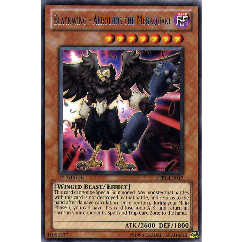 Blackwing - Abrolhos the Megaquake STBL-EN017 Yu-Gi-Oh! Card from the Starstrike Blast Set