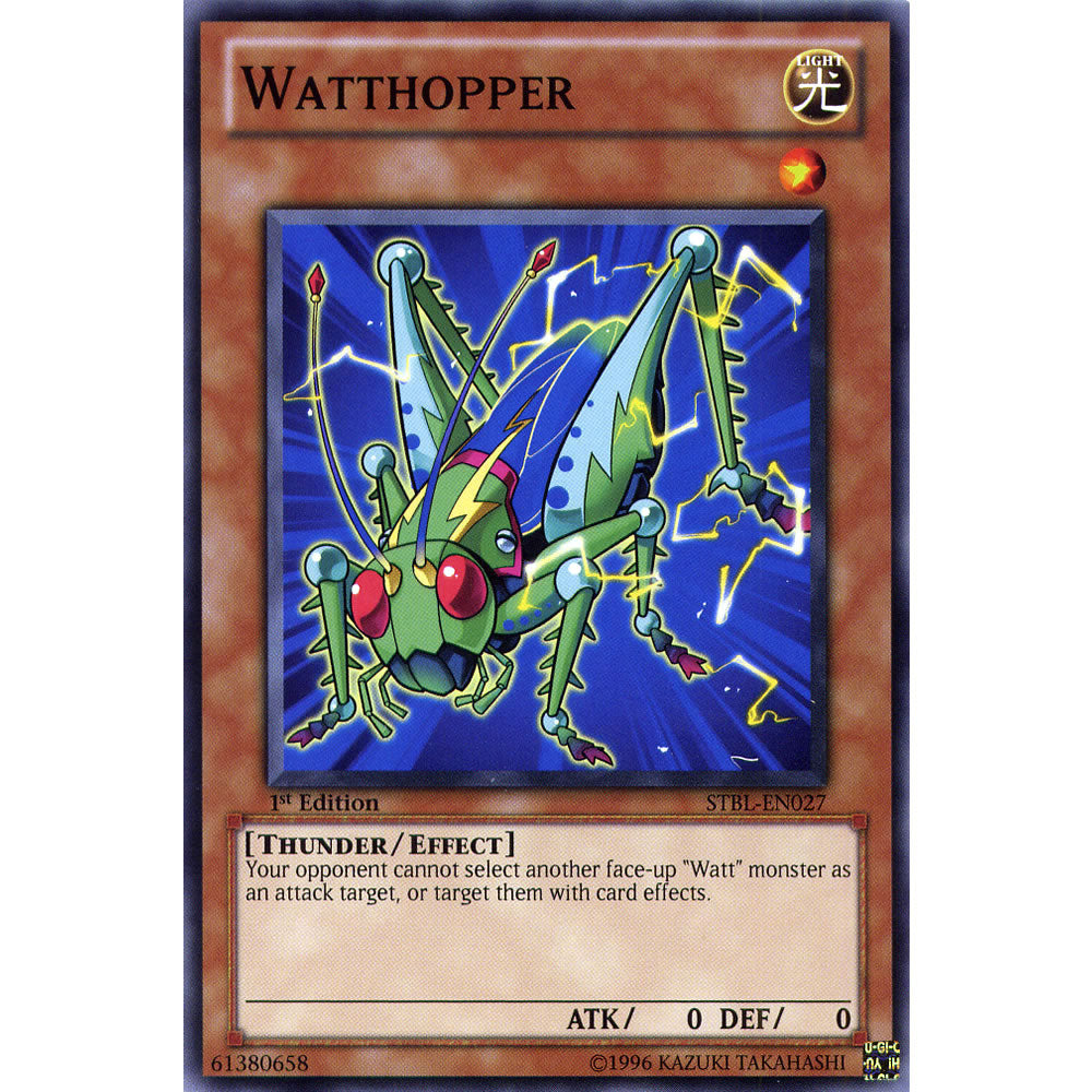Watthopper STBL-EN027 Yu-Gi-Oh! Card from the Starstrike Blast Set