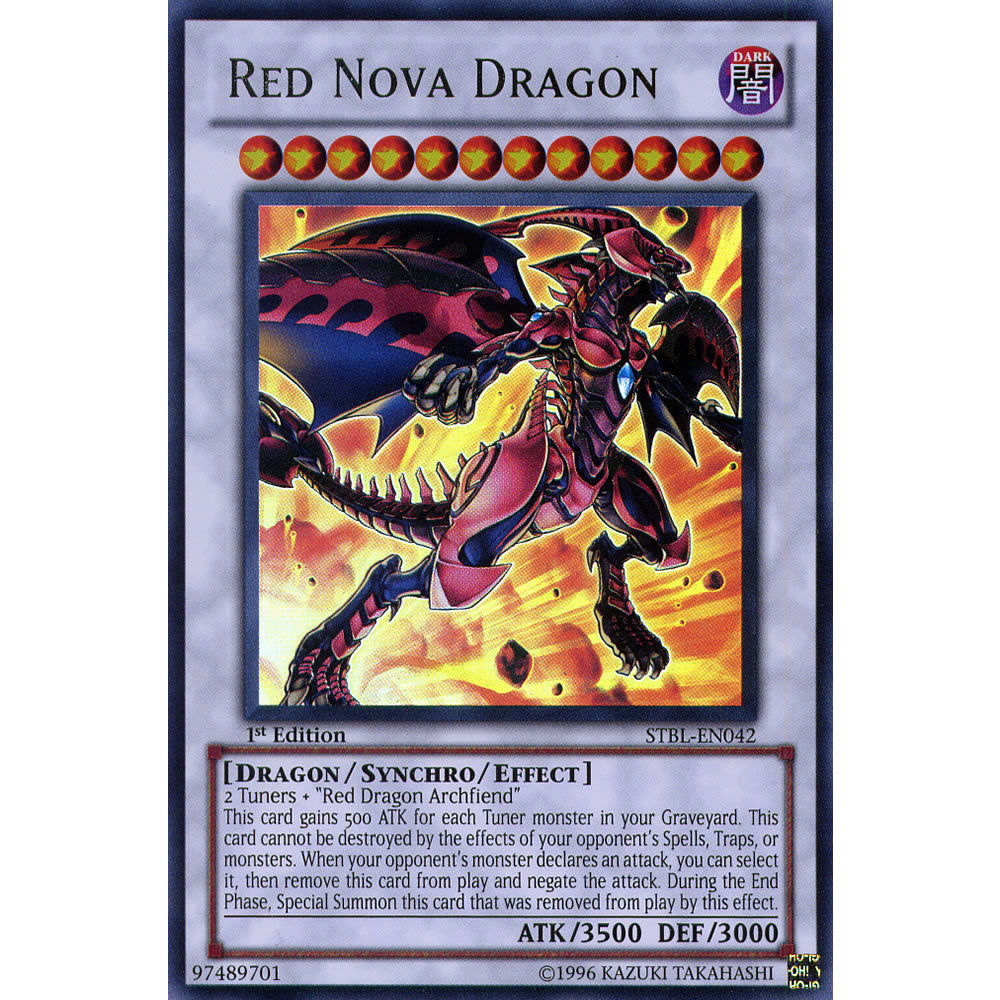 Red Nova Dragon STBL-EN042 Yu-Gi-Oh! Card from the Starstrike Blast Set