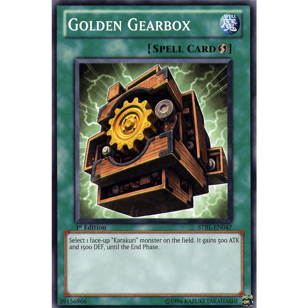 Golden Gearbox STBL-EN047 Yu-Gi-Oh! Card from the Starstrike Blast Set