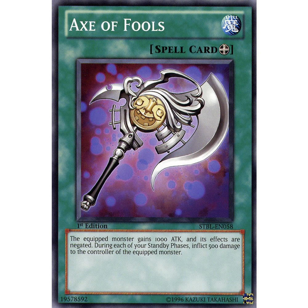 Axe of Fools STBL-EN058 Yu-Gi-Oh! Card from the Starstrike Blast Set