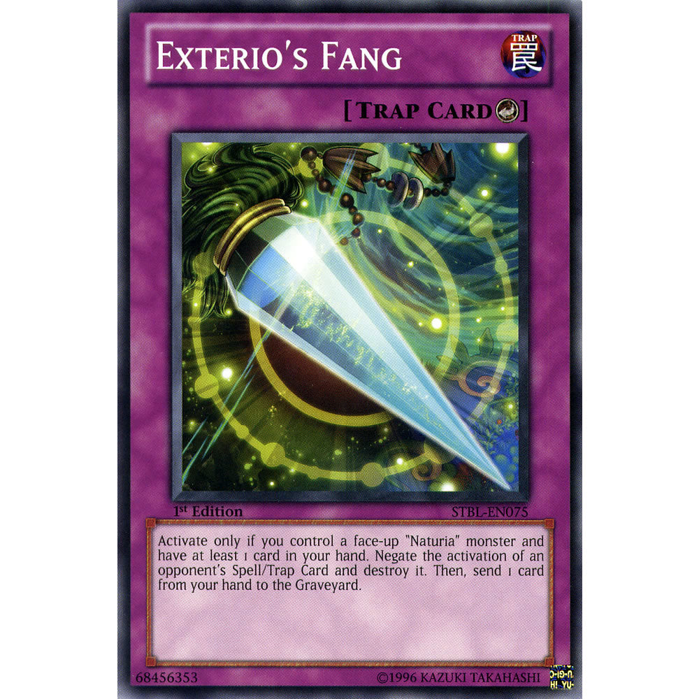 Exterio's Fang STBL-EN075 Yu-Gi-Oh! Card from the Starstrike Blast Set