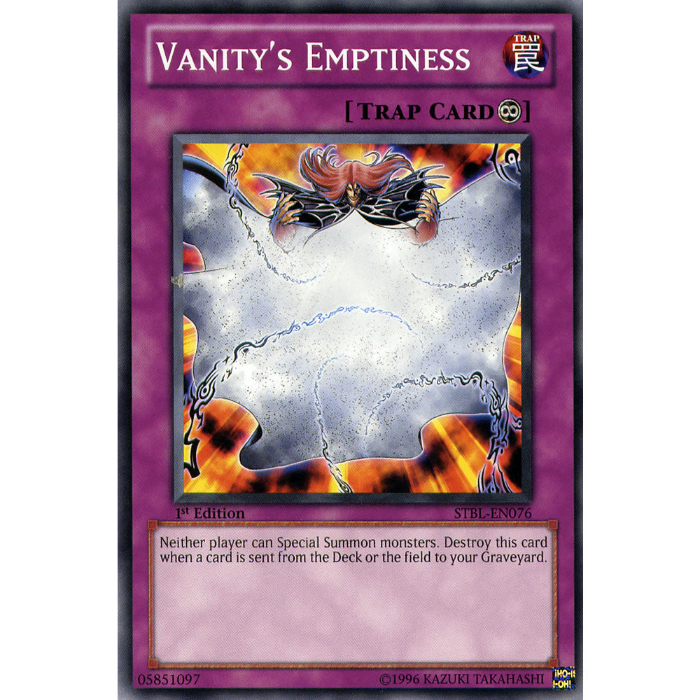 Vanity's Emptiness STBL-EN076 Yu-Gi-Oh! Card from the Starstrike Blast Set