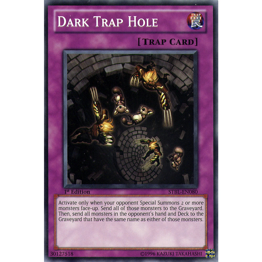 Dark Trap Hole STBL-EN080 Yu-Gi-Oh! Card from the Starstrike Blast Set