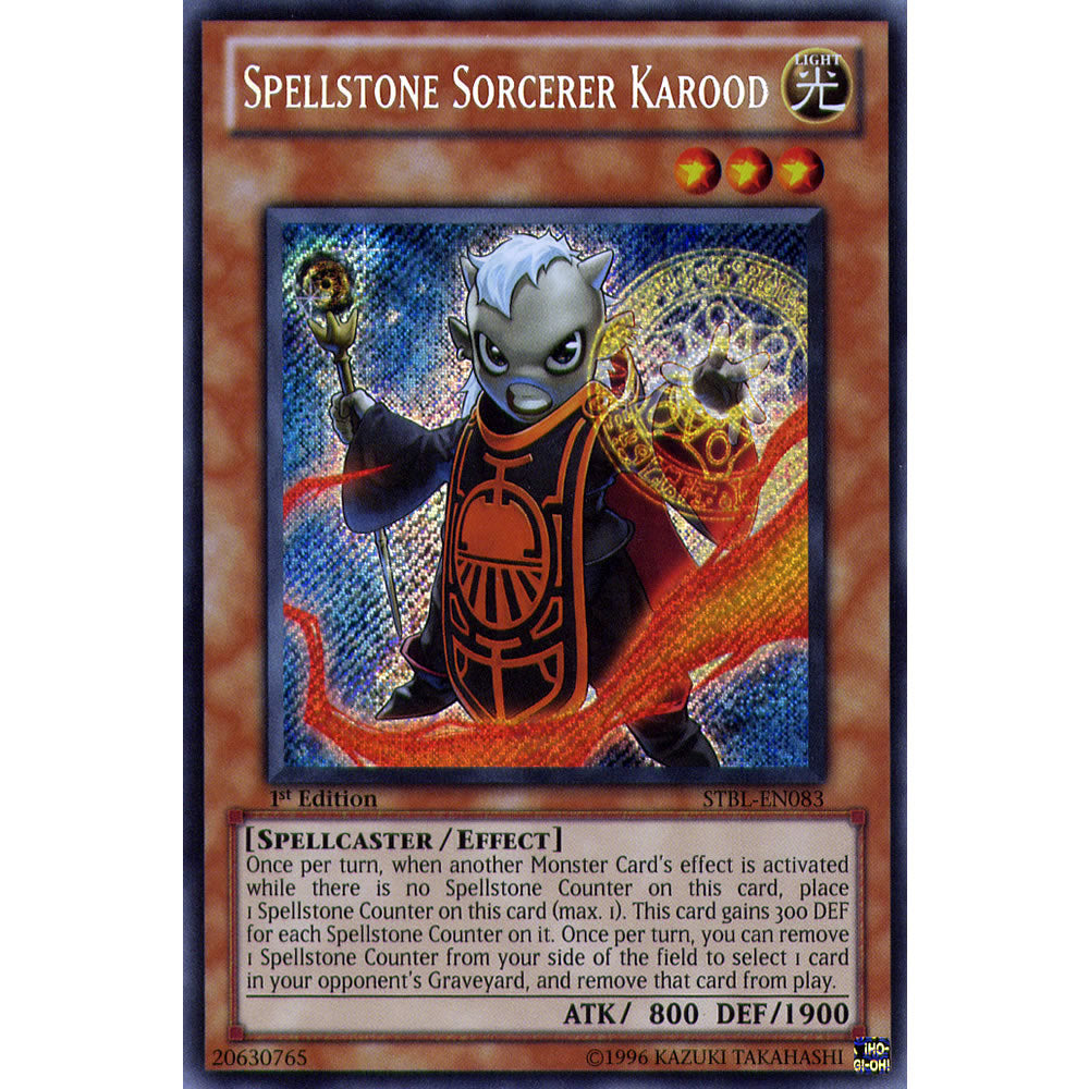 Spellstone Sorcerer Karood STBL-EN083 Yu-Gi-Oh! Card from the Starstrike Blast Set